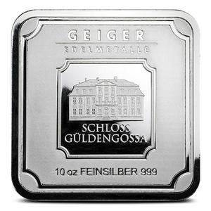 Germany / Silver Ten Ounces Bar - Geiger, Square - reverse photo