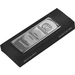 Germany / Silver One Hundred Ounces Bar - Germania Mint, Cast - obverse photo