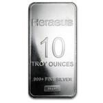 Silver Ten Ounces Bar - Heraeus: Photo Coin, Germany, Silver Ten Ounces Bar - Heraeus / thumbnail