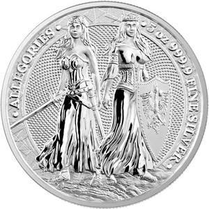 Germany / Silver Five Ounces 2022 Polonia and Germania - reverse photo