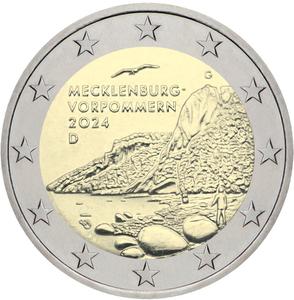 Germany / Two Euro 2024 Mecklenburg-Vorpommern (Mecklenburg-Western Pomerania) - obverse photo