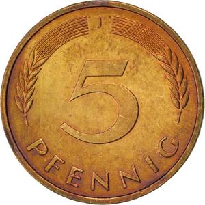 Germany / Five Pfennigs 1988 - reverse photo