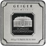 Silver One Hundred Grams Bar - Geiger, Square: Photo Coin, Germany, Silver One Hundred Grams Bar - Geiger, Square / thumbnail