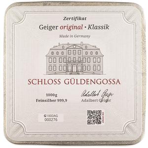 Germany / Silver Kilo - Geiger Square Cast Bar - obverse photo