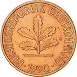 Germany / Two Pfennigs 1990 - obverse photo
