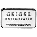 Silver Five Grams Bar - Geiger: Photo Coin, Germany, Silver Five Grams Bar - Geiger / thumbnail