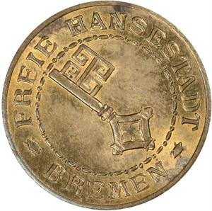 Germany / Notgeld Two Pfennig 1924 Bremen - obverse photo