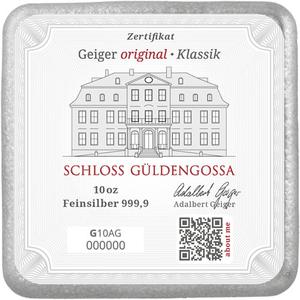 Germany / Silver Ten Ounces - Geiger Square Cast Bar - obverse photo