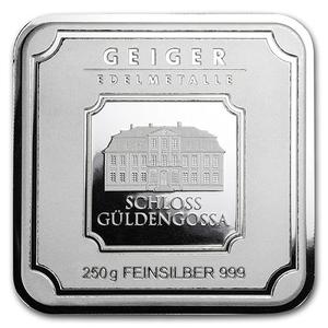 Germany / Silver Quarter Kilo Bar - Geiger, Square - reverse photo