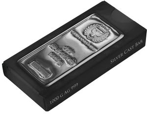 Germany / Silver Kilo 2021 Germania Mint Cast Bar - obverse photo