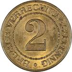 Notgeld Two Pfennig 1924 Bremen: Photo Coin, Germany, Notgeld Two Pfennig 1924 Bremen / thumbnail