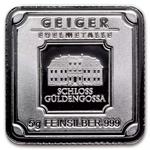 Silver Five Grams Bar - Geiger, Square: Photo Coin, Germany, Silver Five Grams Bar - Geiger, Square / thumbnail