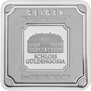Germany / Silver Ounce Bar - Geiger, Square - reverse photo