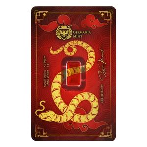 Germany / Gold Gram Bar 2025 Year of the Snake - obverse photo