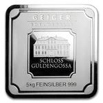 Silver Five Kilos Bar - Geiger, Square: Photo Coin, Germany, Silver Five Kilos Bar - Geiger, Square / thumbnail