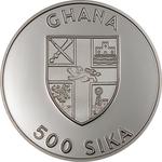 Five Hundred Sika Silver 2003 Leatherback Turtle: Photo Coin, Ghana, Five Hundred Sika Silver 2003 Leatherback Turtle / thumbnail