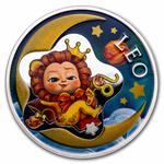 Silver Half Ounce 2022 Baby Zodiac - Leo: Photo Coin, Ghana, Silver Half Ounce 2022 Baby Zodiac - Leo / thumbnail
