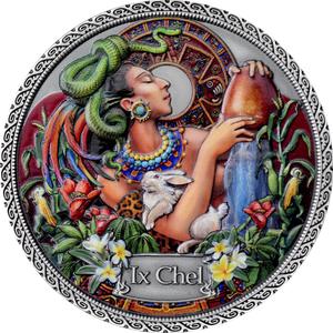 Ghana / Silver Fifty Grams 2021 Goddesses of Health - Ix Chel - reverse photo
