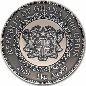 Ghana / Silver Kilo 2024 Mandala Dragon - obverse photo
