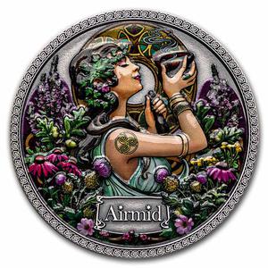 Ghana / Silver Fifty Grams 2022 Goddesses of Health - Airmid - reverse photo