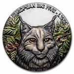 Silver Five Ounces 2021 Lynx: Photo Coin, Ghana, Silver Five Ounces 2021 Lynx / thumbnail