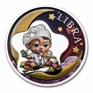 Ghana / Silver Half Ounce 2022 Baby Zodiac - Libra - reverse photo