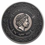 Silver Fifty Grams 2022 Goddesses of Health - Airmid: Photo 2022 Republic of Ghana Silver Goddesses of Healing: Airmid / thumbnail