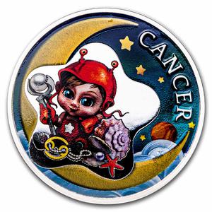 Ghana / Silver Half Ounce 2022 Baby Zodiac - Cancer - reverse photo