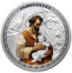 Ghana / Silver Ounce 2025 Patron Saints - St Joseph / Coloured Proof - reverse photo