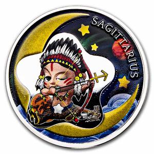 Ghana / Silver Half Ounce 2022 Baby Zodiac - Sagittarius - reverse photo
