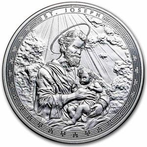 Ghana / Silver Ounce 2025 Patron Saints - St Joseph - reverse photo
