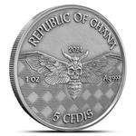 Silver Ounce 2024 Memento Mori: Photo Coin, Ghana, Silver Ounce 2024 Memento Mori / thumbnail