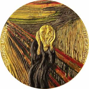 Ghana / Silver Two Ounces 2022 The Scream - reverse photo
