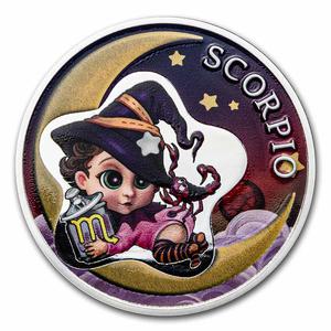 Ghana / Silver Half Ounce 2022 Baby Zodiac - Scorpio - reverse photo