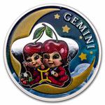 Silver Half Ounce 2022 Baby Zodiac - Gemini: Photo Coin, Ghana, Silver Half Ounce 2022 Baby Zodiac - Gemini / thumbnail