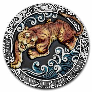 Ghana / Silver Ounce 2022 Year of the Tiger - reverse photo