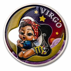 Ghana / Silver Half Ounce 2022 Baby Zodiac - Virgo - reverse photo