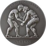 Silver Ounce 2003 Wrestlers: Photo Coin, Ghana, Silver Ounce 2003 Wrestlers / thumbnail