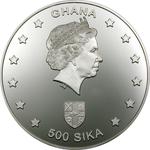 Five Hundred Sika Silver 2002 Phoenician Ship: Photo Coin, Ghana, Five Hundred Sika Silver 2002 Phoenician Ship / thumbnail