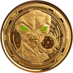 Ghana / Gold Ounce 2022 Alien - reverse photo