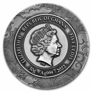 Ghana / Silver Ounce 2022 Year of the Tiger - obverse photo