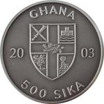 Silver Ounce 2003 Wrestlers: Photo Coin, Ghana, Silver Ounce 2003 Wrestlers / thumbnail