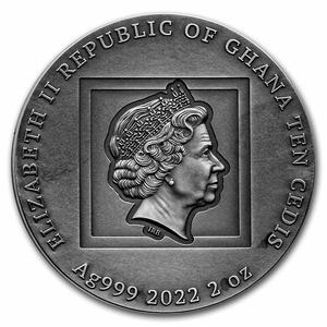 Ghana / Silver Two Ounces 2022 Busy Ants - obverse photo
