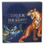 Silver Fifty Grams 2022 Tiger and Dragon: Photo Coin, Ghana, Silver Fifty Grams 2022 Tiger and Dragon / thumbnail