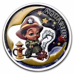 Silver Half Ounce 2022 Baby Zodiac - Aquarius: Photo Coin, Ghana, Silver Half Ounce 2022 Baby Zodiac - Aquarius / thumbnail
