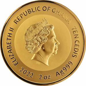 Ghana / Silver Two Ounces 2022 The Scream - obverse photo