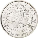 Fourteen Ecus 1992: Photo Coin, Gibraltar, Fourteen Ecus 1992 / thumbnail