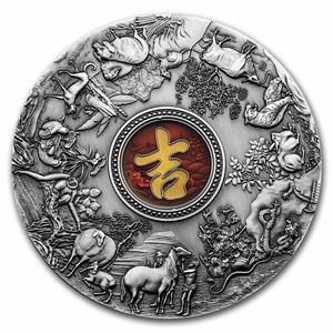 Gibraltar / Silver Half Kilo 2021 Lunar Lucky Coin - obverse photo