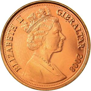 Gibraltar / One Penny 2008 - obverse photo