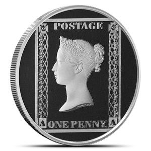 Gibraltar / Silver Ounce 2024 Penny Black - reverse photo